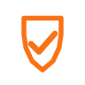 Trusted reviews badge — shield with checkmark